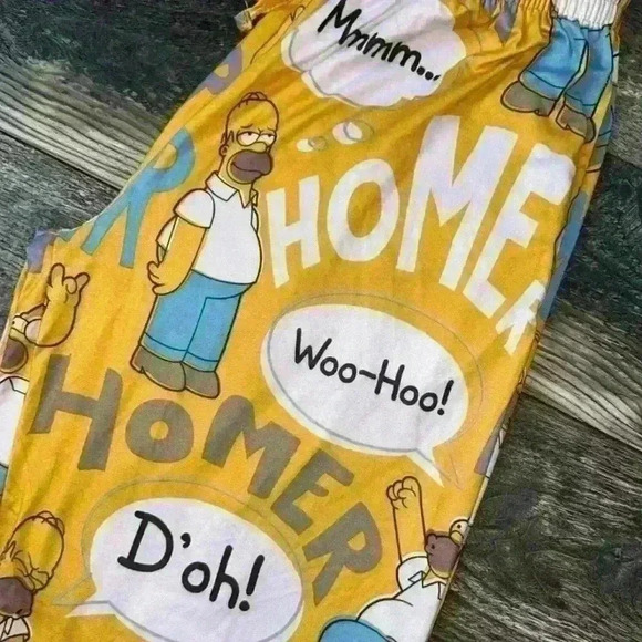 Homer Simpson PJ Pants - Picture 2 of 9